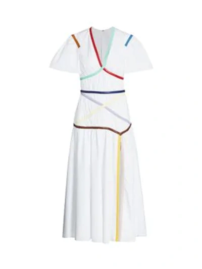 Shop Rosie Assoulin Crisscross Applesauce Dress In White