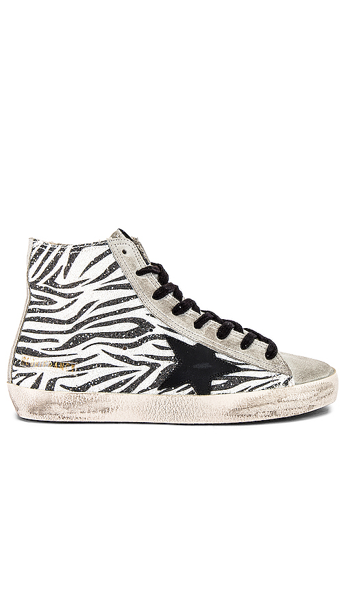 Golden Goose Francy Sneaker In Zebra 