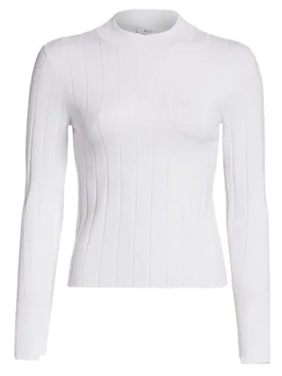 Shop A.l.c Women's Koko Ribbed Knit Top In White