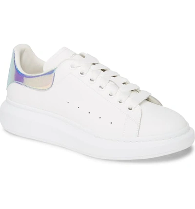Shop Alexander Mcqueen Oversize Low Top Sneaker In White/ Multi/ White