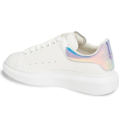 Shop Alexander Mcqueen Oversize Low Top Sneaker In White/ Multi/ White