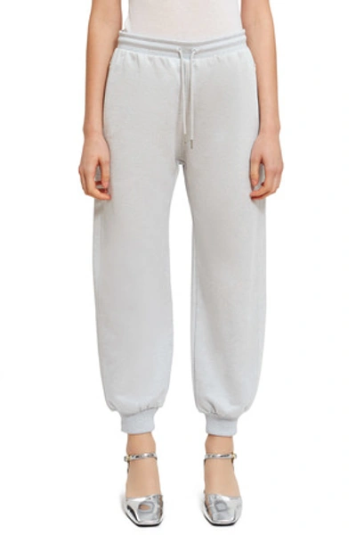 Shop Opening Ceremony Ribbed Satin Fleece Sweatpant In Heather Grey 0300