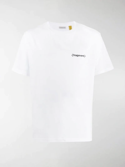 Shop Moncler Genius X Fragment News T-shirt In White