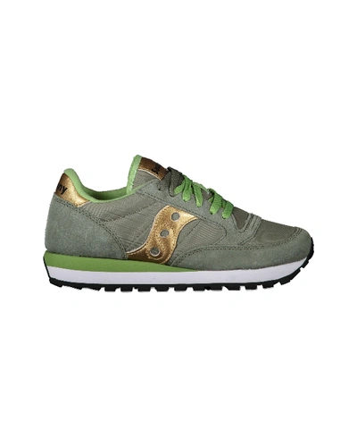 Shop Saucony Green Polyamide Sneakers