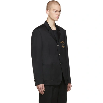 Shop Mastermind Japan Mastermind World Black Winton 3b Blazer In 1 Black