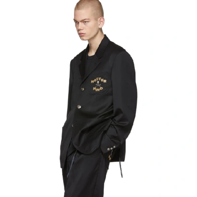 Shop Mastermind Japan Mastermind World Black Winton 3b Blazer In 1 Black