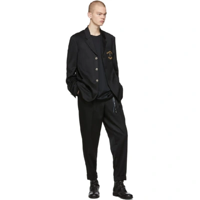 Shop Mastermind Japan Mastermind World Black Winton 3b Blazer In 1 Black