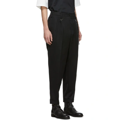 Shop Mastermind Japan Mastermind World Black Winton Tailored Trousers In 1 Black