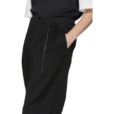 Shop Mastermind Japan Mastermind World Black Winton Tailored Trousers In 1 Black