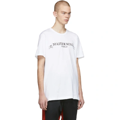 Shop Mastermind Japan Mastermind World White Logo T-shirt In 1 White