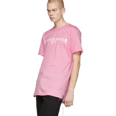 Shop Mastermind Japan Mastermind World Pink Logo T-shirt In 2 Pink