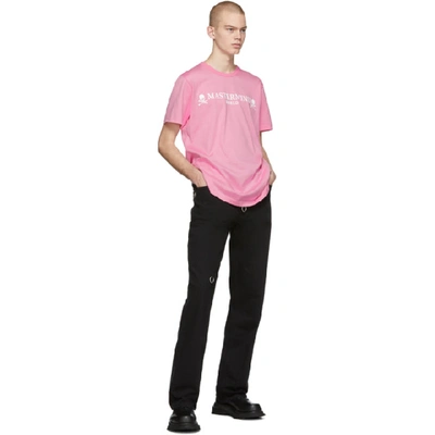 Shop Mastermind Japan Mastermind World Pink Logo T-shirt In 2 Pink
