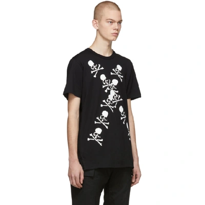 Shop Mastermind Japan Mastermind World Black Skull X T-shirt In 4 Black