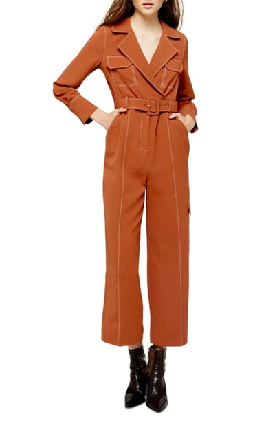 Topshop cheap orange jumpsuit