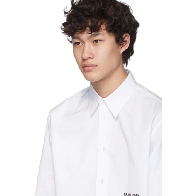 Shop Jil Sander White Printed Flyer Shirt