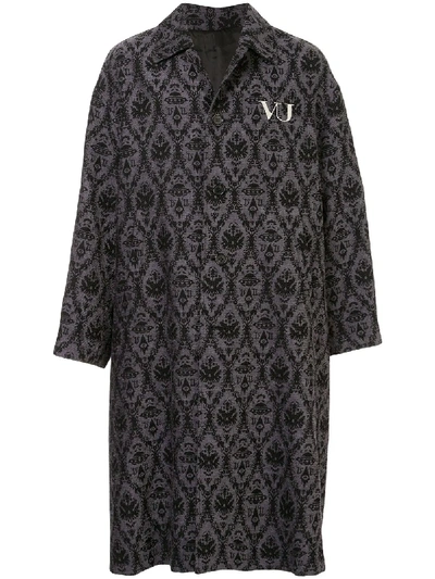 Shop Undercover X Valentino Single-breasted Coat In Black