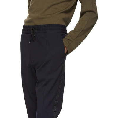 Shop Hugo Navy Zander Trousers In 405 Navy
