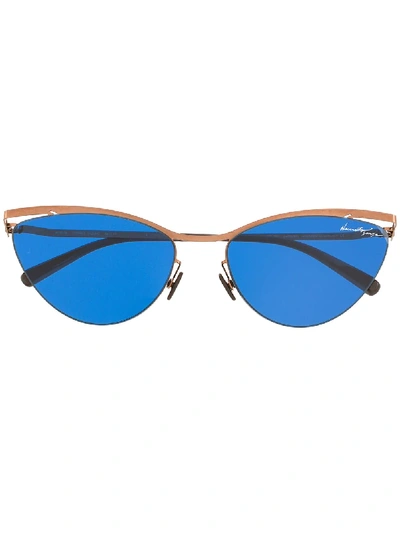 Shop Necessity Sense Cats Eye Sunglasses In Gold