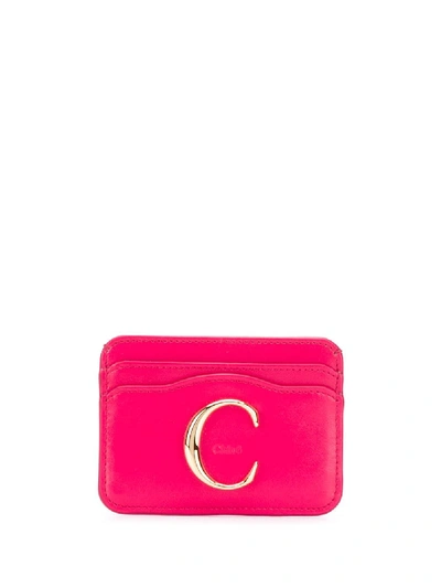 Shop Chloé C Cardholder In Pink