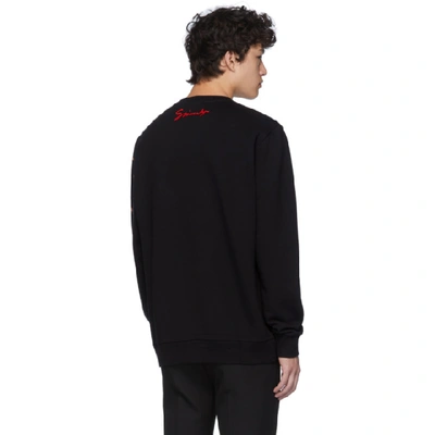 Shop Givenchy Black Leo Sweatshirt In 001 Black