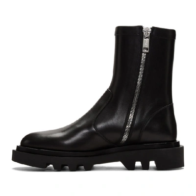 Shop Givenchy Black Combat Boots In 001 Black