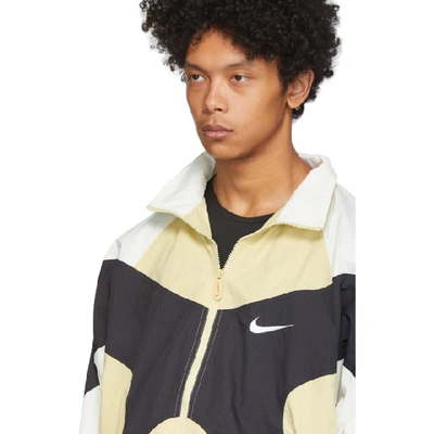 Shop Nike Beige And Black Nsw Re-issue Jacket In 783teamgold
