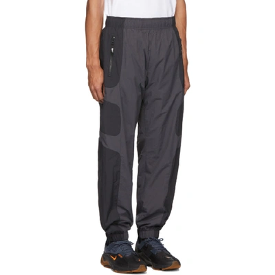 Shop Nike Black & Grey Nsw Re-issue Track Pants In 012blackant