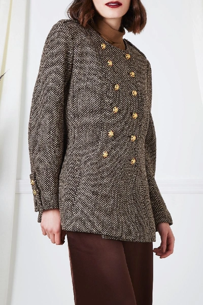 Pre-owned Chanel F/w 1996 Brown Tweed Blazer