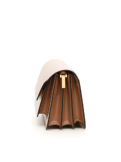 Shop Marni Trunk Mini Bag In Brown Sugar (beige)