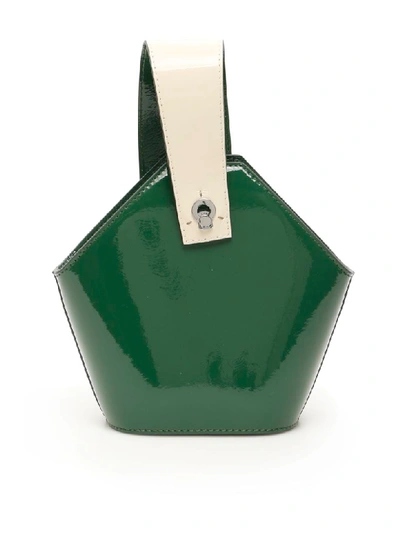 Shop Danse Lente Mini Johnny Bag In Cactus Dove (green)