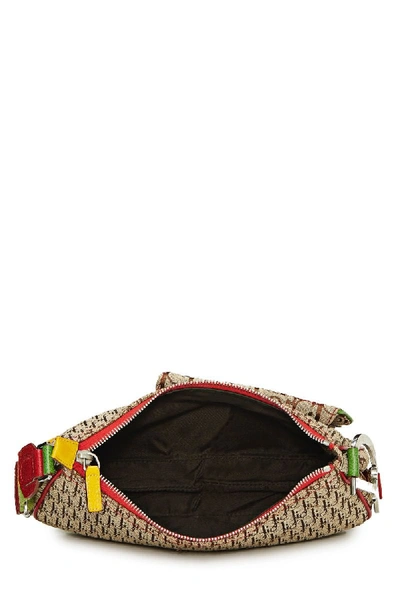 Pre-owned Dior Multicolor Rasta Trotter Saddle Shoulder Bag