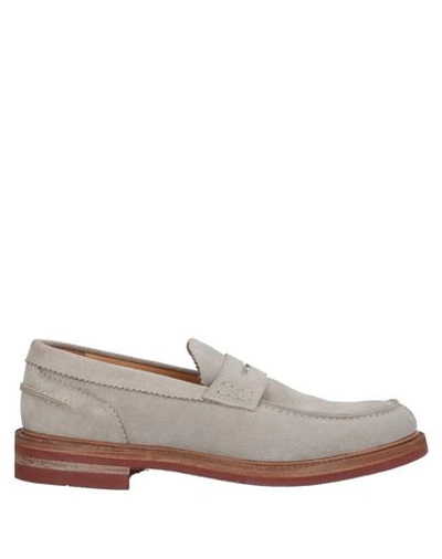 Shop Ortigni Loafers In Light Grey
