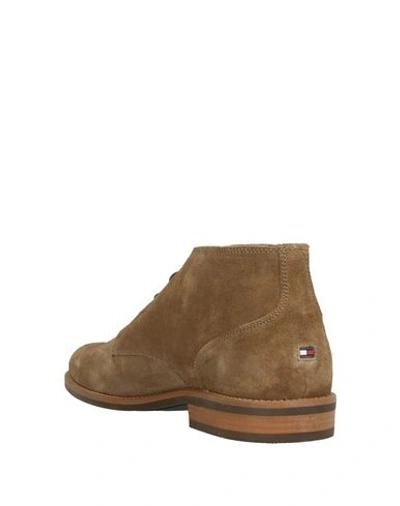 Shop Tommy Hilfiger Boots In Khaki