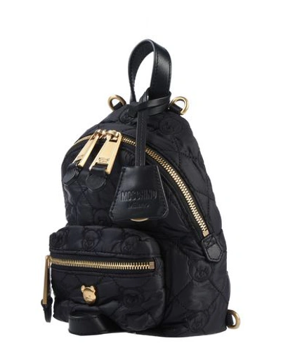 Shop Moschino Backpacks & Fanny Packs In Black