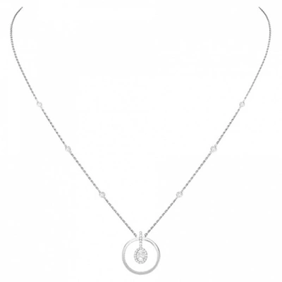 Pre-owned Messika Glam'azone Silver White Gold Necklace