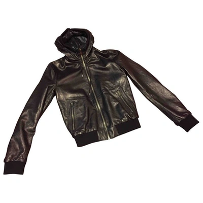 Pre-owned Dolce & Gabbana Black Leather Jacket