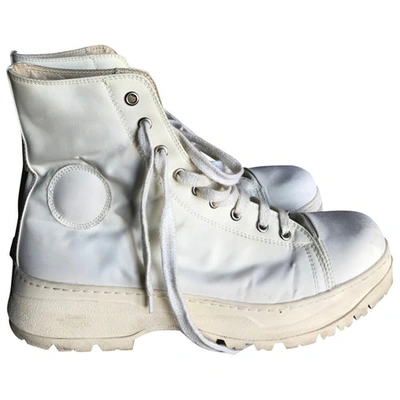 Pre-owned Dolce & Gabbana White Boots