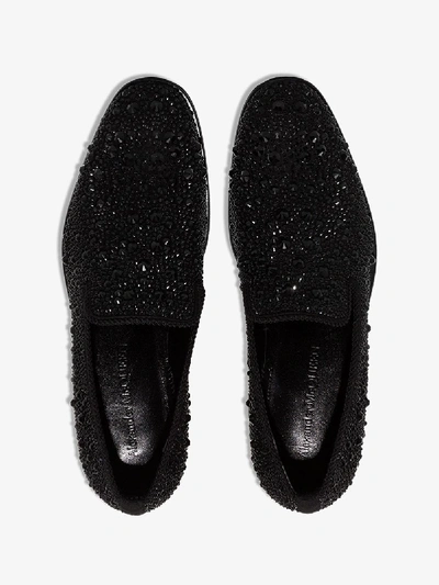 Shop Alexander Mcqueen Black Studded Leather Loafers