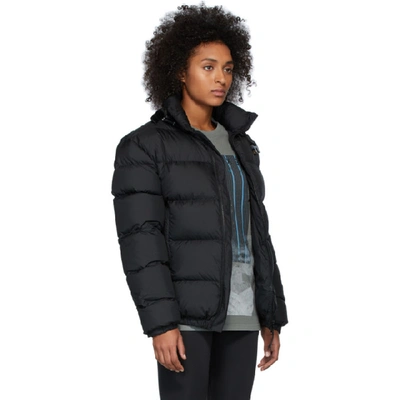 Shop Alyx 1017  9sm Black Down Metal Buckle Jen Puffer Jacket In Blk0001 Blk