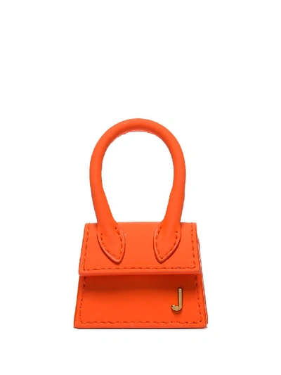 Shop Jacquemus Le Chiquito Mini Bag In 橘色