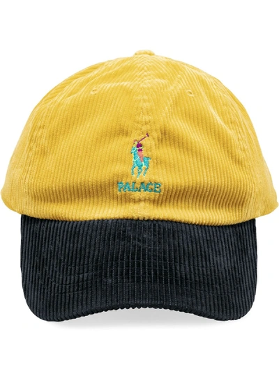 Shop Palace Corduroy Classic Polo Cap In 黄色