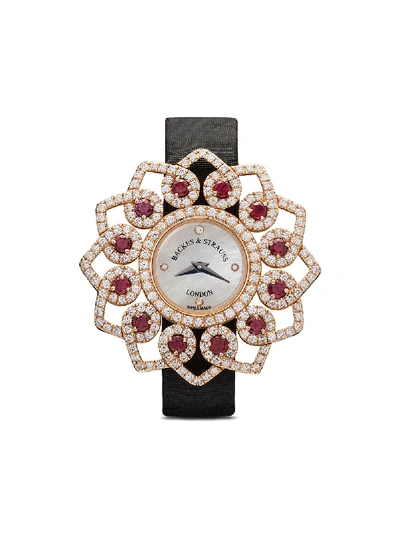 Shop Backes & Strauss Victoria Brilliant Red Rose 36mm In White