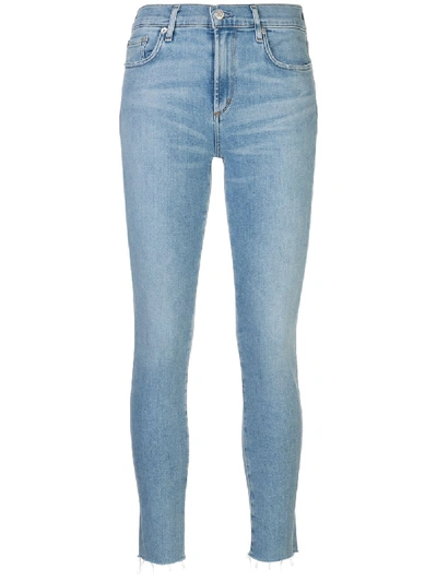 Shop Agolde Sophie Ankle Length Skinny Jeans In Blue