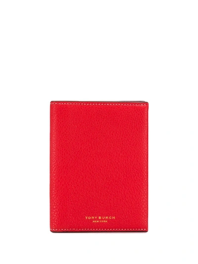 Shop Tory Burch Portemonnaie In Colour-block-optik In Red