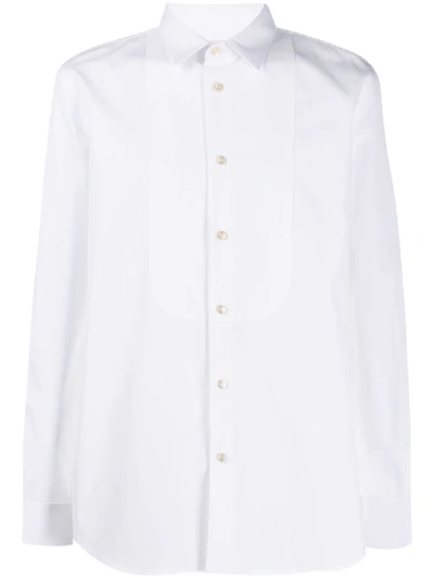 Shop Saint Laurent Yves Collar Shirt In White