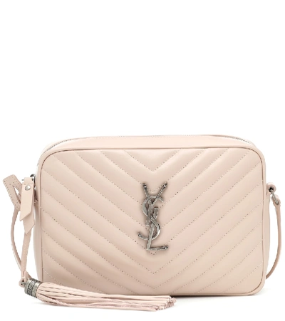 Shop Saint Laurent Lou Camera Leather Crossbody Bag In Pink