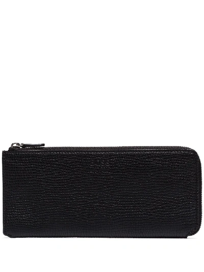 Shop Hugo Boss Large Zip Wallet In Black