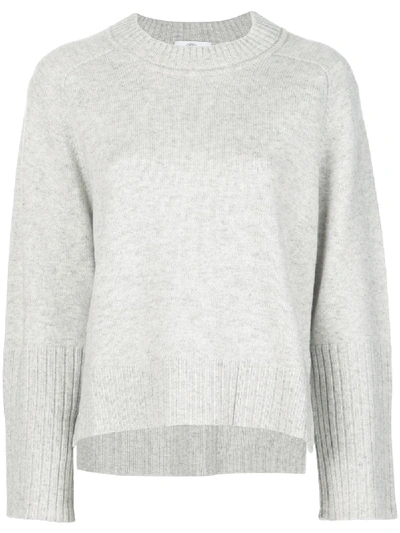 Shop Allude Pullover Mit Rundem Ausschnitt In Grey
