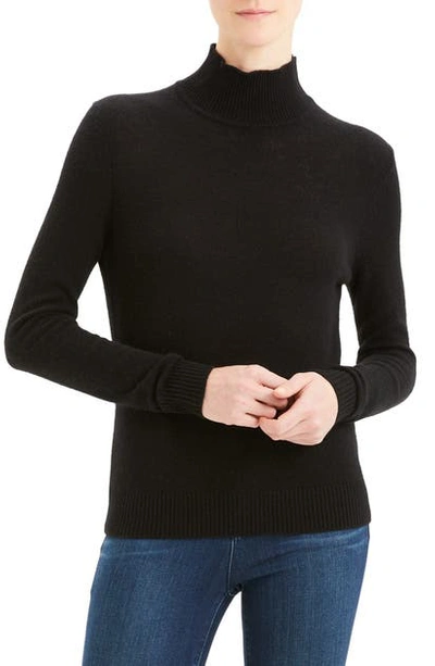 Shop Theory Turtleneck Cashmere Sweater In Black