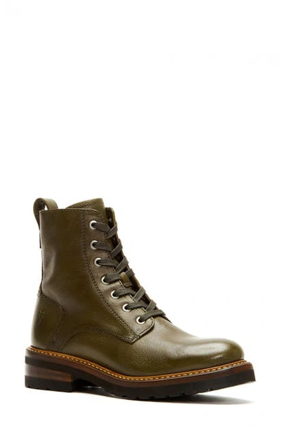 Shop Frye Ella Combat Boot In Rosemary Leather
